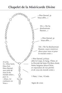 Image chapelet de la miséricorde divine par 20 ex - F66a