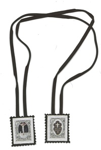 Scapulaire noir de la passion (passionistes) - D605