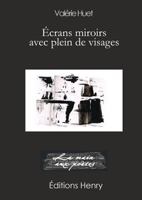 Écrans miroirs avec plein de visages