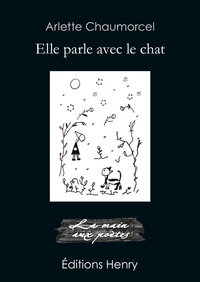 Elle parle avec le chat