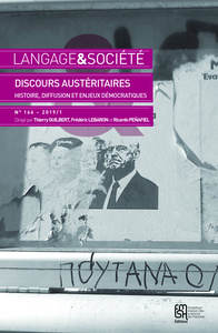 LANGAGE ET SOCIETE, N  166/2019. DISCOURS AUSTERITAIRES : HISTOIRE,