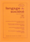Langage et société, n° 91/mars 2000