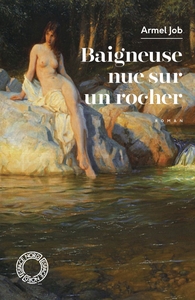 BAIGNEUSE NUE SUR UN ROCHER