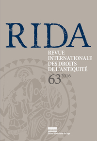 RIDA, n° 63/2016