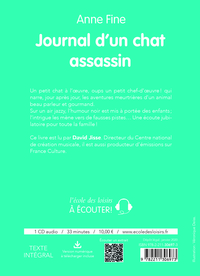 Le Journal d'un chat assassin (audio)