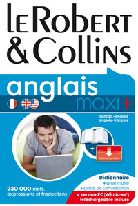 LE ROBERT & COLLINS MAXIPLUS ANGLAIS + CARTE TELECHARGEABLE