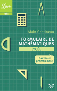 FORMULAIRE DE MATHEMATIQUES (NE)