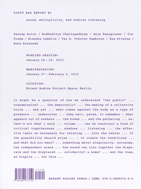 Dirty Ear Report n° 01