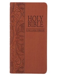 TOFFEE BROWN FAUX LEATHER KING JAMES VERSION POCKET BIBLE