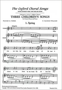 SPRING NO. 1 OF THREE CHILDREN'S SONGS CHANT