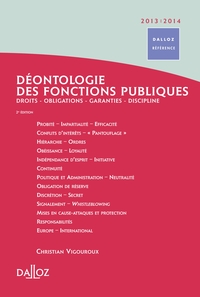 Déontologie des fonctions publiques 2013/2014 - 2e éd.