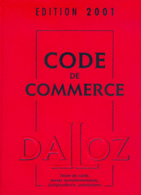 CODE DE COMMERCE 2001