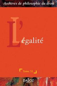 L'égalité - Tome 51