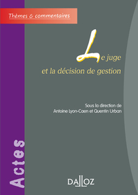 Le juge et la décision de gestion