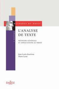 L'analyse de texte - 5e ed.