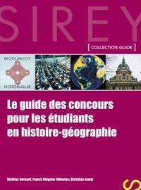 Le guide des concours pour les étudiants en histoire-géographie - 1ère édition