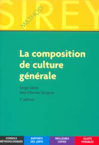 LA COMPOSITION DE CULTURE GENERALE