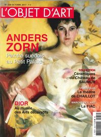 L'Objet D'Art N°538 Anders Zorn Octobre 2017