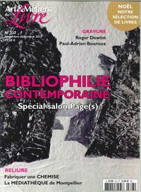 Art Et Metier Du Livre N°323 Bibliophilie Contemporaine Novembre 2017