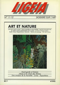 LIGEIA N°11 art et nature