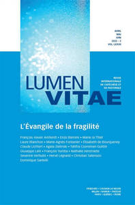 L'évangile de la fragilité, revue Lumen Vitae 2022-2, vol 77