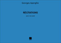 GEORGES APERGHIS : RECITATIONS - VOIX A CAPPELLA