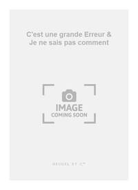 ANON.: C'EST UNE GRANDE ERREUR & JE NE SAIS PAS COMMENT (RECORDERS 3)