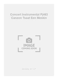 OBRECHT CONCERT INSTRUMENTAL PJ463 CANZON TSAAT EEN MESKIN 4 INST BK