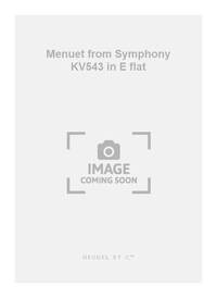 WOLFGANG AMADEUS MOZART: MENUET FROM SYMPHONY KV543 IN E FLAT (ENSEMBLE-MIXED 8 OR MORE)