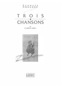 FRANCIS POULENC: 3 CHANSONS DE FEDERICO GARCIA LORCA (MED) (VOICE & PIANO)