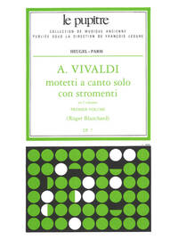 BLANCHARD: MOTETTI A CANTO SOLO CON STROMENTI CORDES/CHT/CONTINUO/PTION (LP7)/VOLUME 1