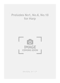 KRUMPHOLTZ VERNILLAT PRELUDES 1 A MAJOR 6 G MINOR 10 A MINOR HARP BOOK