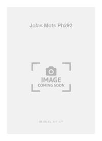 JOLAS MOTS PH292 ORCHESTRA SCORE