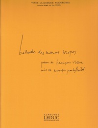 GUY REIBEL : BALLADE DES MENUS PROPOS - CHOEUR MIXTE (PAROLES FRANCOIS VILLON)