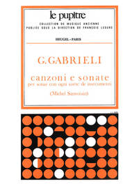 GABRIELI: CANZONI E SONATE POUR DIVERS INSTRUMENTS PARTITION (LP27)