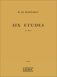 MARCELLE DE MANZIARLY: 6 ETUDES (PIANO SOLO) PIANO