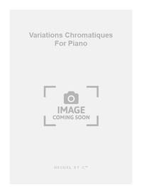 BIZET PLANES VARIATIONS CHROMATIQUES PIANO BOOK PIANO