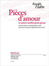 HAHN: PIECES D'AMOUR ET AUTRES INEDITS POUR PIANO PIANO