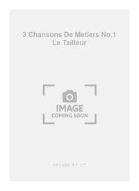 PIERNE 3 CHANSONS DE METIERS NO.1 LE TAILLEUR MEDIUM VOICE BOOK