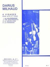 DARIUS MILHAUD : QUATRE VISAGES OP.238 NO.1 - LA CALIFORNIENNE - ALTO ET PIANO