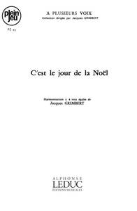 ANONYM GRIMBERT A PLUSIEURS VOIX PJ45 C'EST LE JOUR DE NOEL 3 & 4 PART