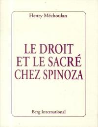 LE DROIT ET LE SACRE CHEZ SPINOZA