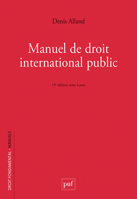 MANUEL DE DROIT INTERNATIONAL PUBLIC