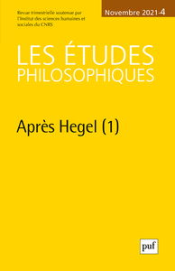 Les Études philosophiques, 2021-4