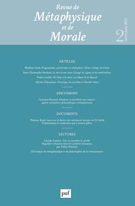 Revue de métaphysique et de morale 2021-2