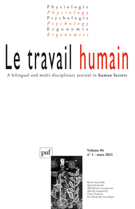 Le travail humain 2021-1, vol. 84, n.1