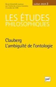 ETUDES PHILOSOPHIQUES 2024, N.3