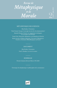 REVUE DE METAPHYSIQUE ET MORALE, 2025-2