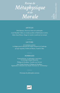 Revue de métaphysique et de morale 2023-4