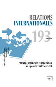 RELATIONS INTERNATIONALES 2023, N.193